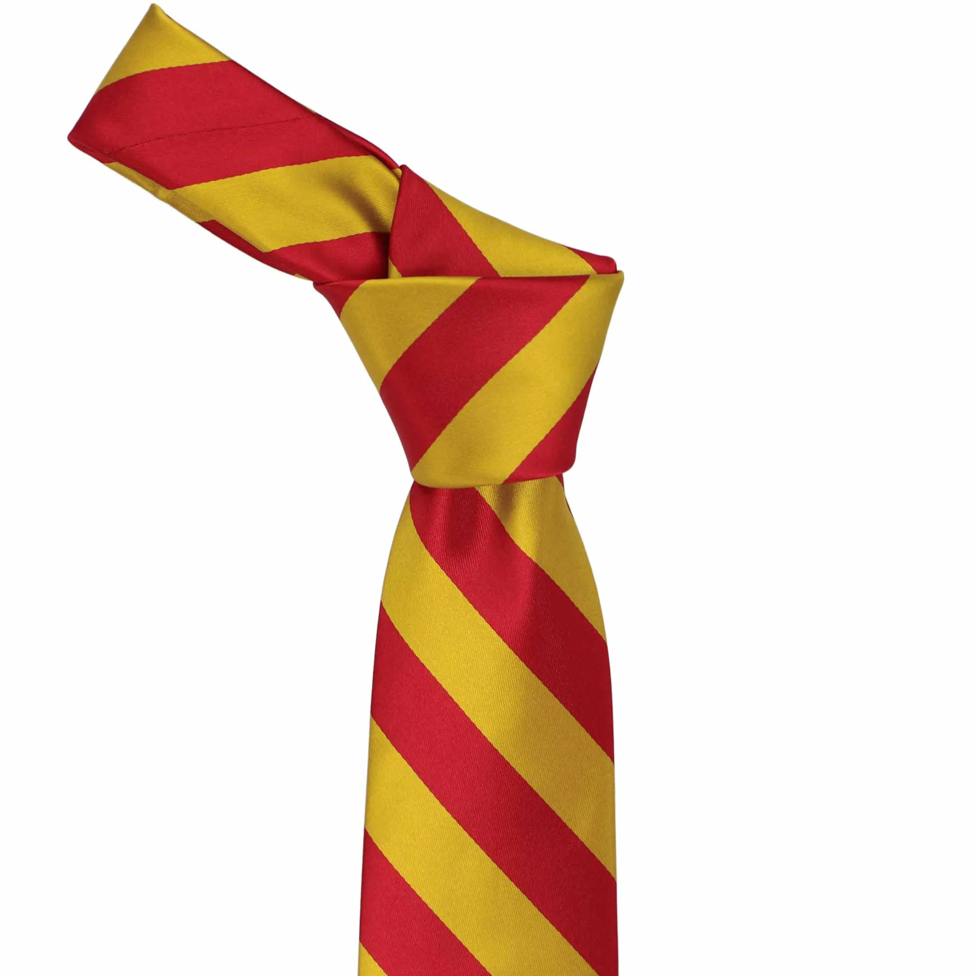 Red and Gold Striped Tie sold by TieMart product image thumbnail 2