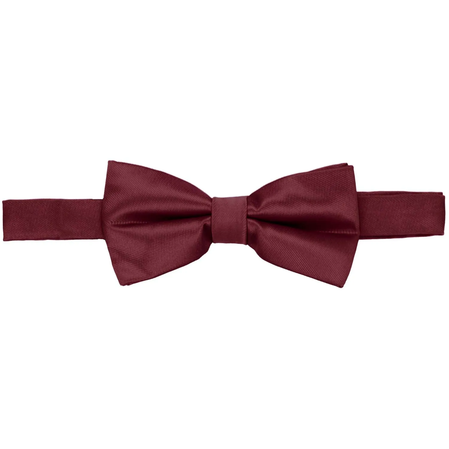 Burgundy Band Collar Bow Tie sold by TieMart product image thumbnail 2