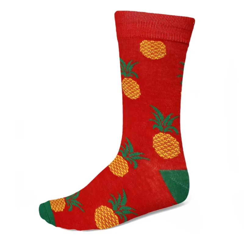 Men's Juicy Pineapple Socks sold by TieMart