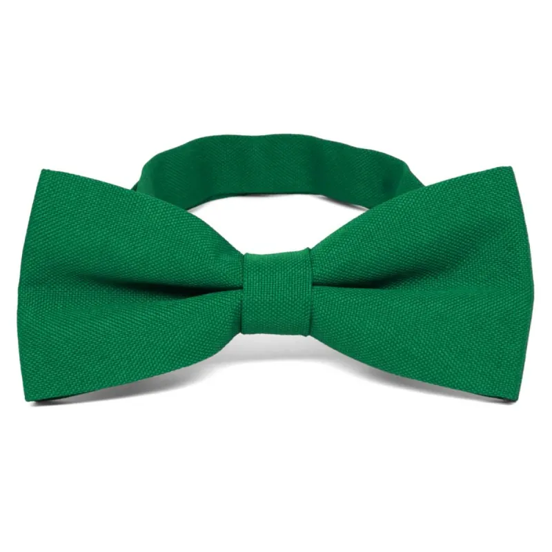 Kelly Green Matte Finish Bow Tie sold by TieMart
