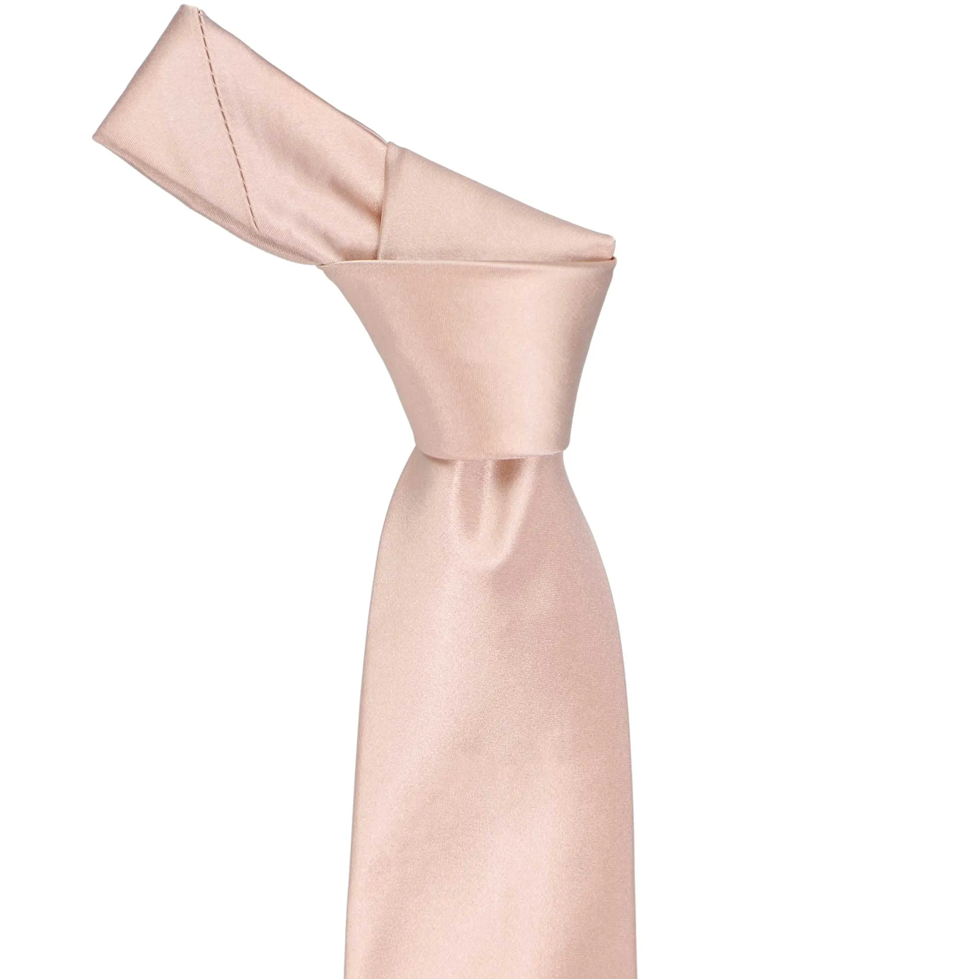 Blush Pink Solid Color Necktie sold by TieMart product image thumbnail 2
