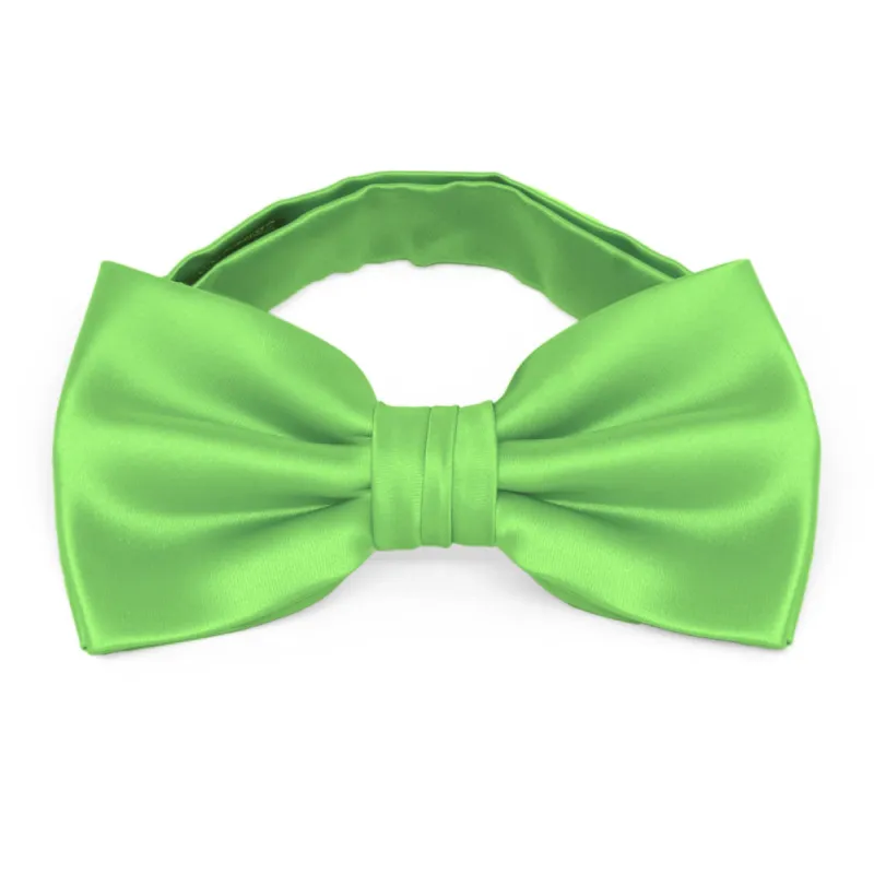 Spring Green Premium Bow Tie sold by TieMart
