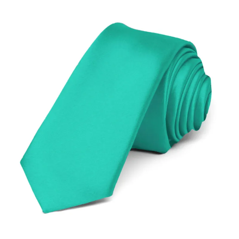 Mermaid Premium Skinny Necktie, 2" Width sold by TieMart