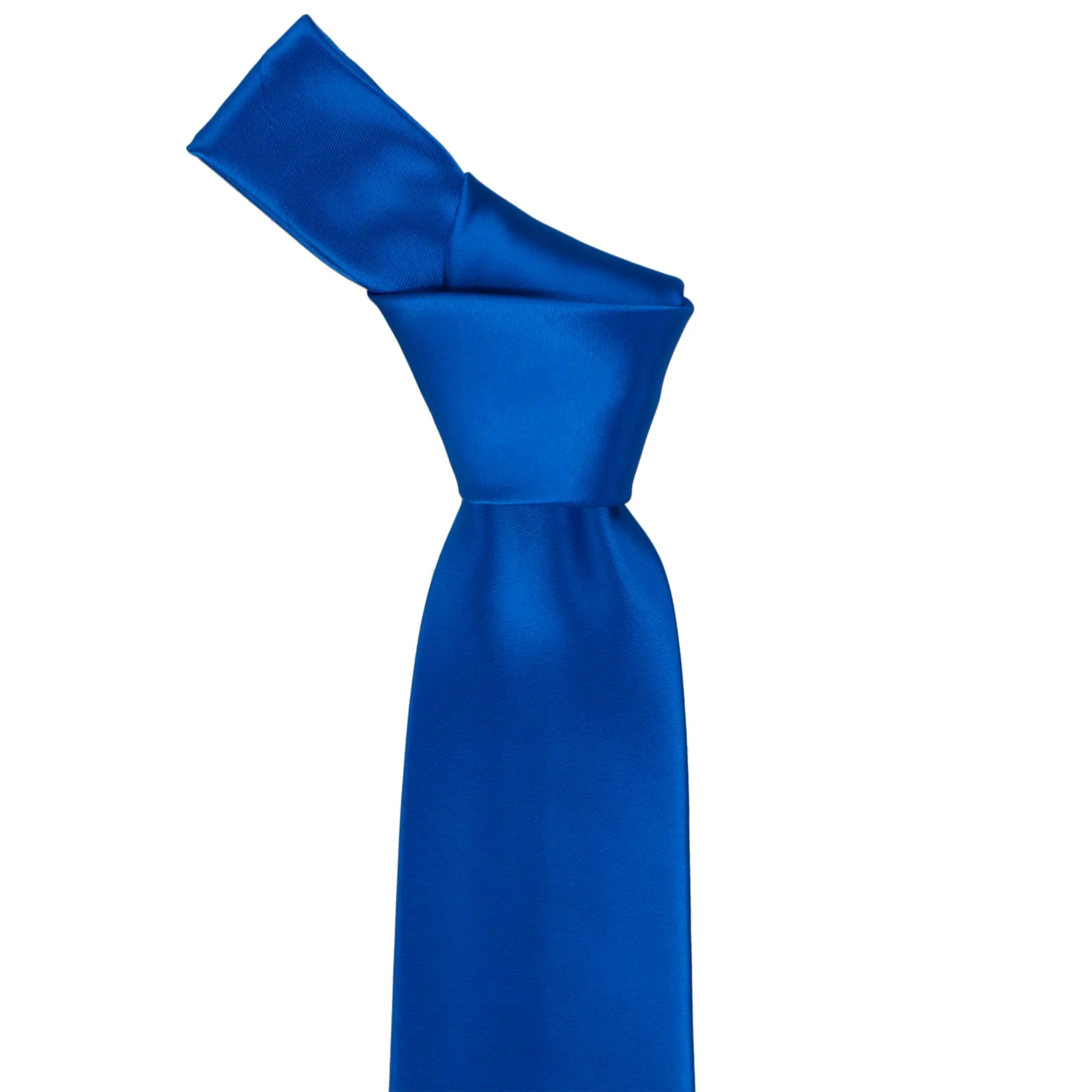 Horizon Blue Premium Solid Color Necktie sold by TieMart product image thumbnail 2