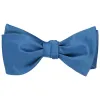 Blue Self-Tie Bow Tie sold by TieMart