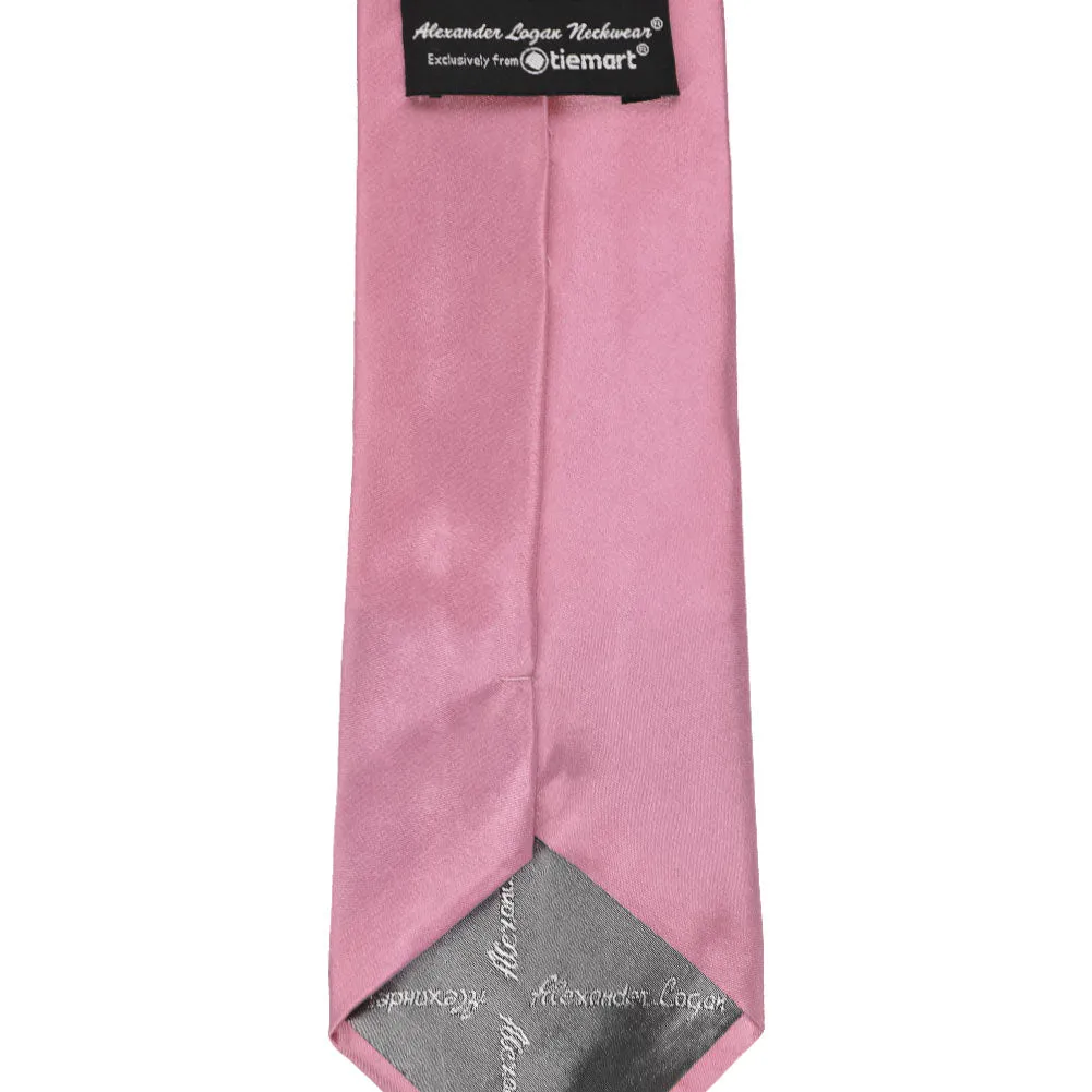 Antique Pink Solid Color Necktie sold by TieMart product image thumbnail 3