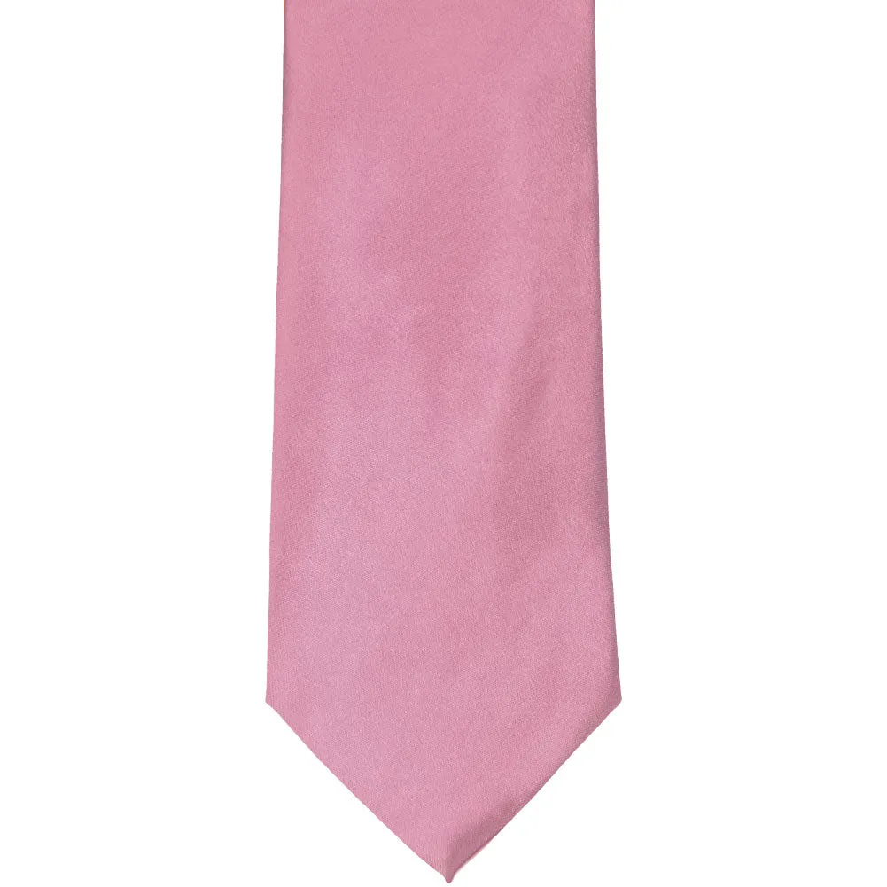 Antique Pink Solid Color Necktie sold by TieMart product image thumbnail 2