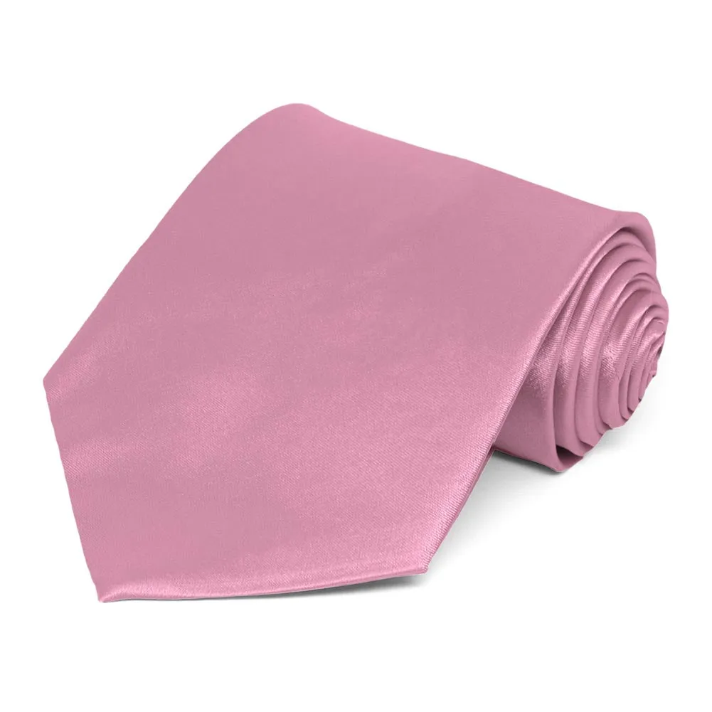 Antique Pink Solid Color Necktie sold by TieMart