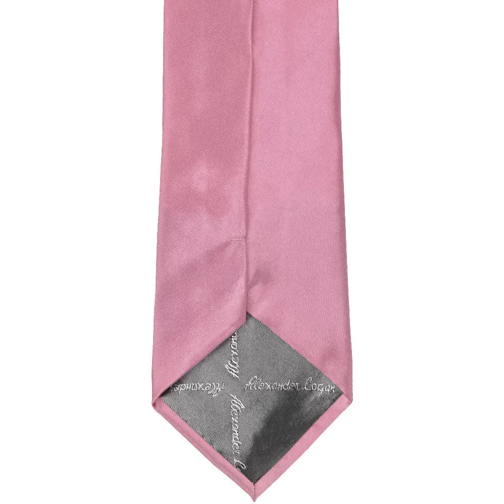 Antique Pink Solid Color Necktie sold by TieMart product image thumbnail 4