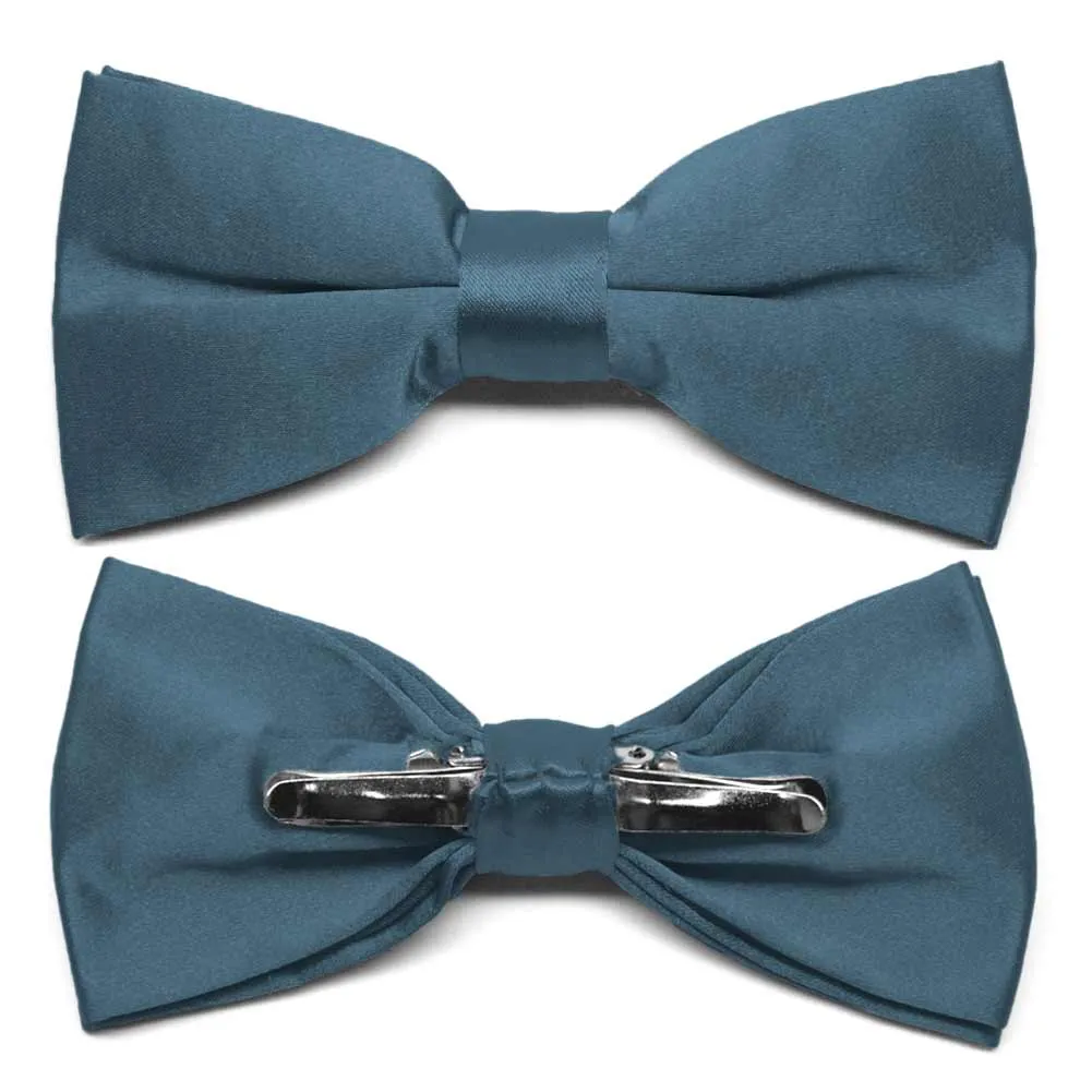 Loch Blue Clip-On Bow Tie sold by TieMart