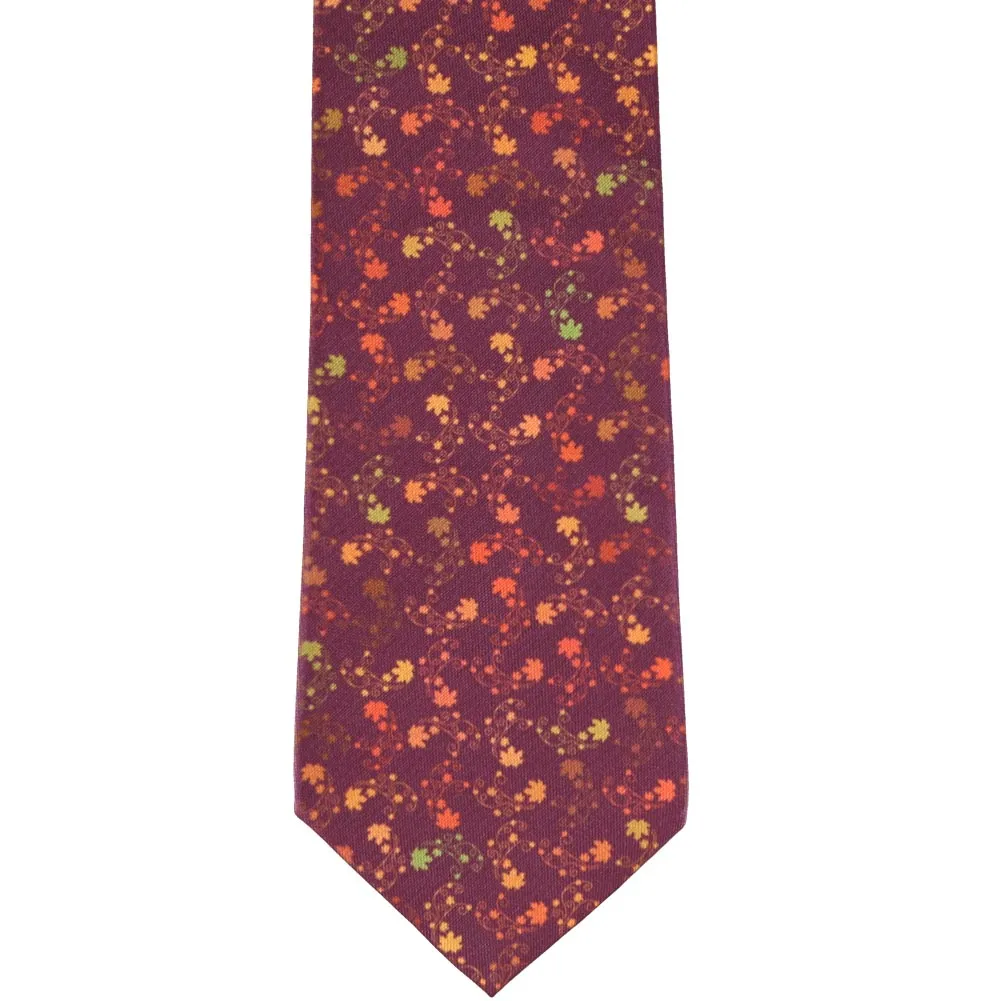 Autumn Leaves Extra Long Necktie sold by TieMart product image thumbnail 2