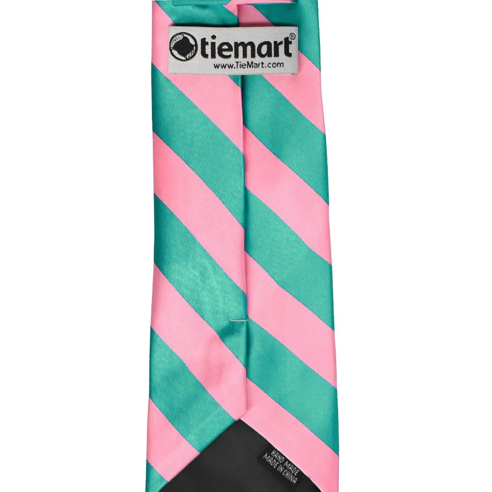 Mermaid and Pink Striped Tie sold by TieMart product image thumbnail 4