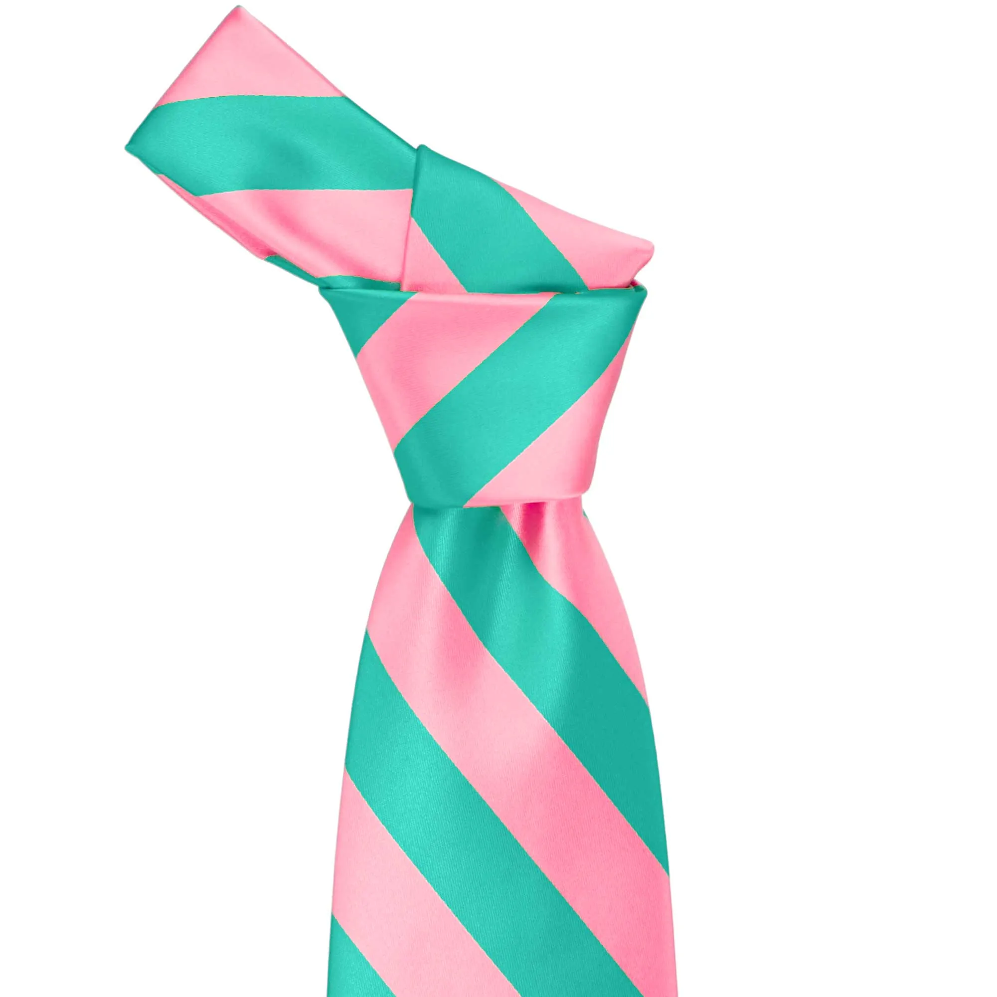 Mermaid and Pink Striped Tie sold by TieMart product image thumbnail 2