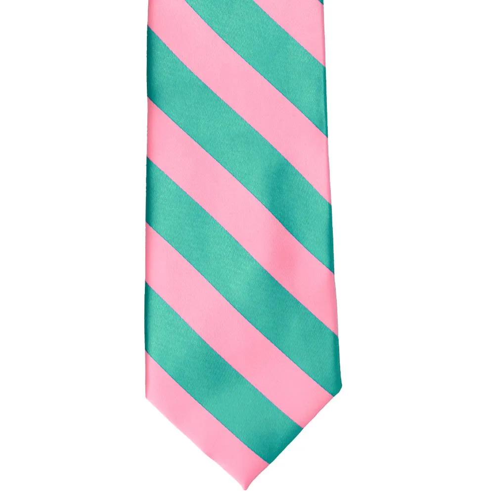 Mermaid and Pink Striped Tie sold by TieMart product image thumbnail 3