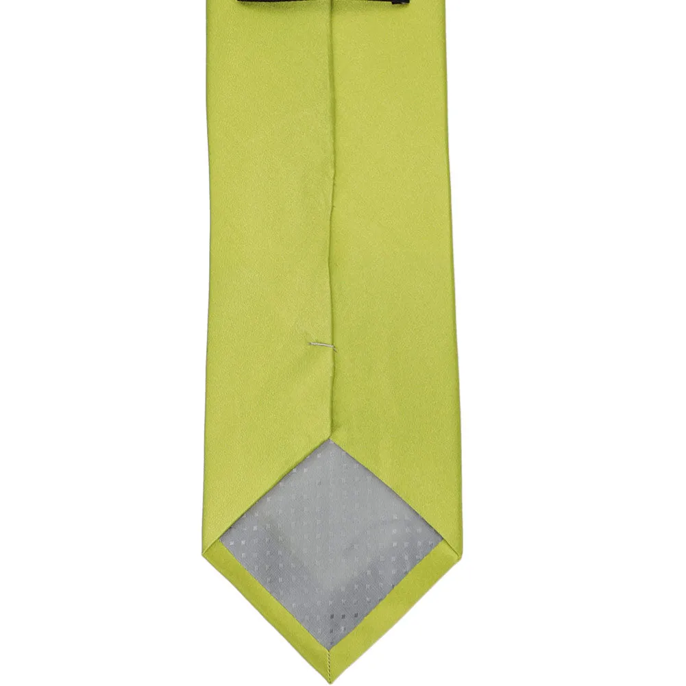 Chartreuse Silk Extra Long Necktie sold by TieMart product image thumbnail 3