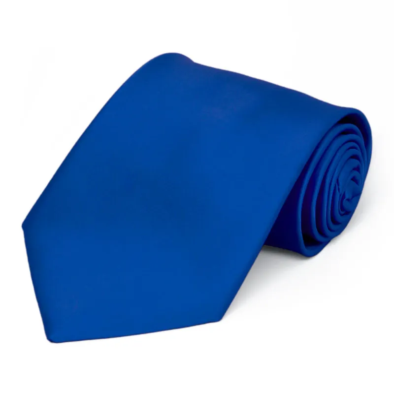 Horizon Blue Premium Extra Long Solid Color Necktie sold by TieMart