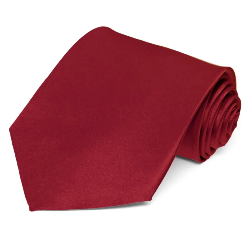 Burgundy Silk Extra Long Necktie sold by TieMart