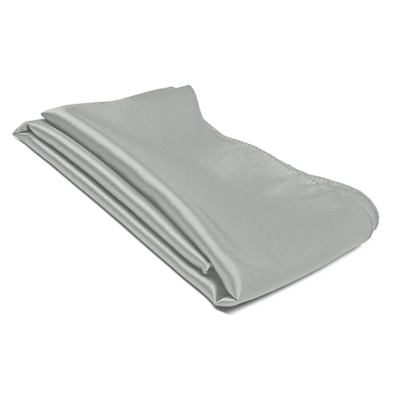 Mercury Silver Solid Color Scarf sold by TieMart