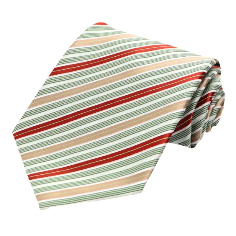 Green Washington Striped Necktie sold by TieMart