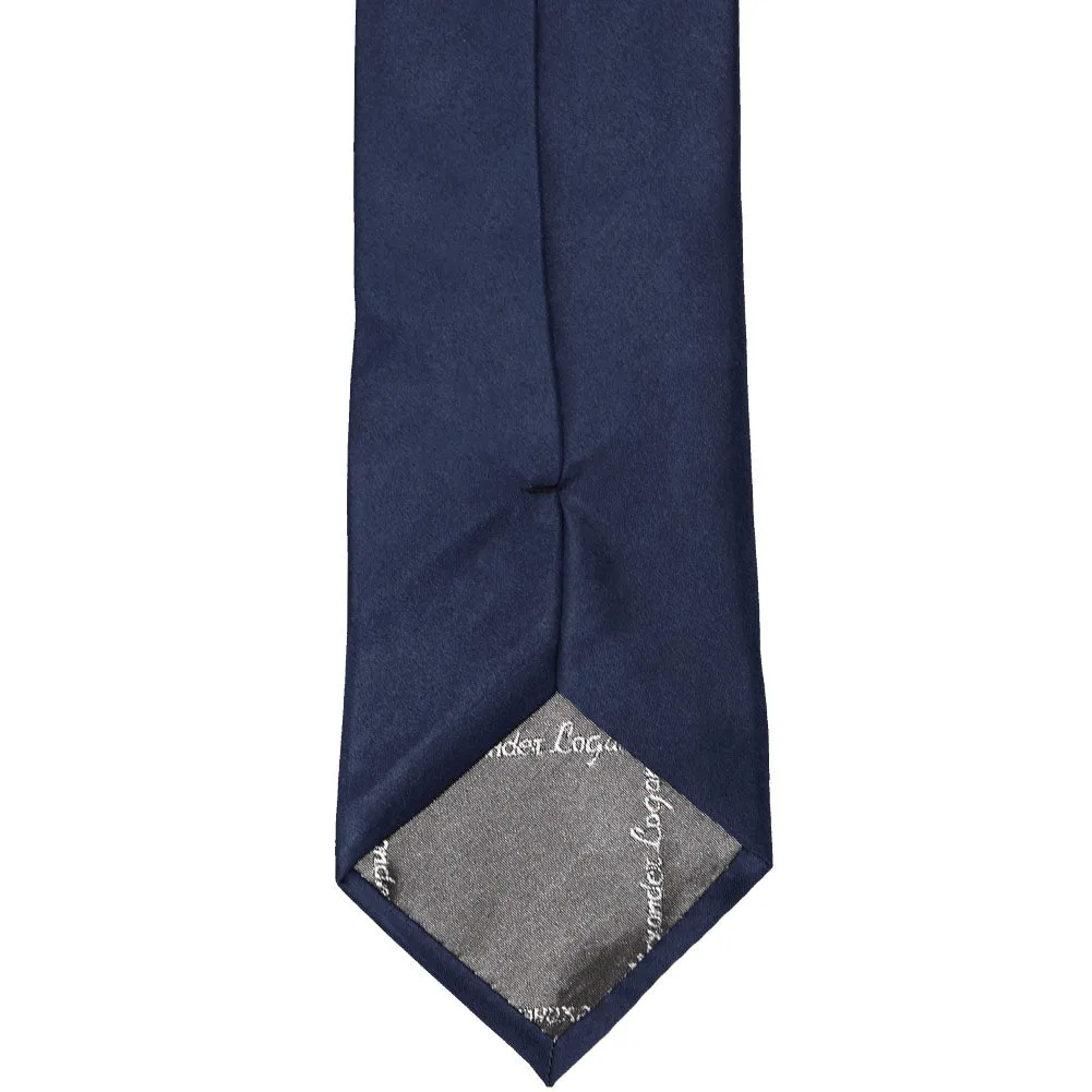 Twilight Blue Extra Long Solid Color Necktie sold by TieMart product image thumbnail 3