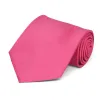 Hot Pink Solid Color Necktie sold by TieMart