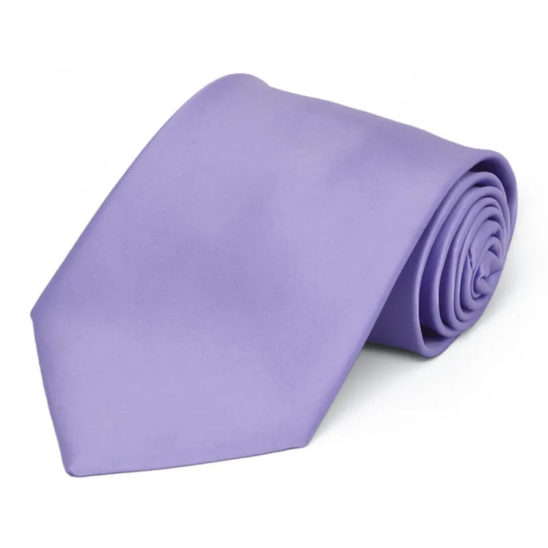 Freesia Premium Extra Long Solid Color Necktie sold by TieMart