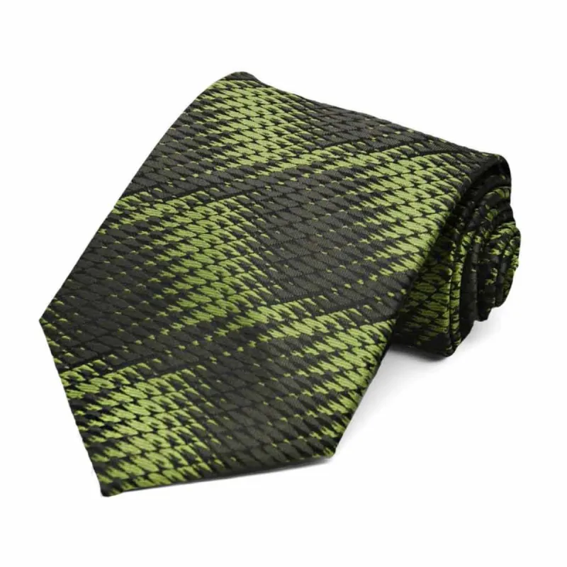 Wasabi Downey Geometric Necktie sold by TieMart