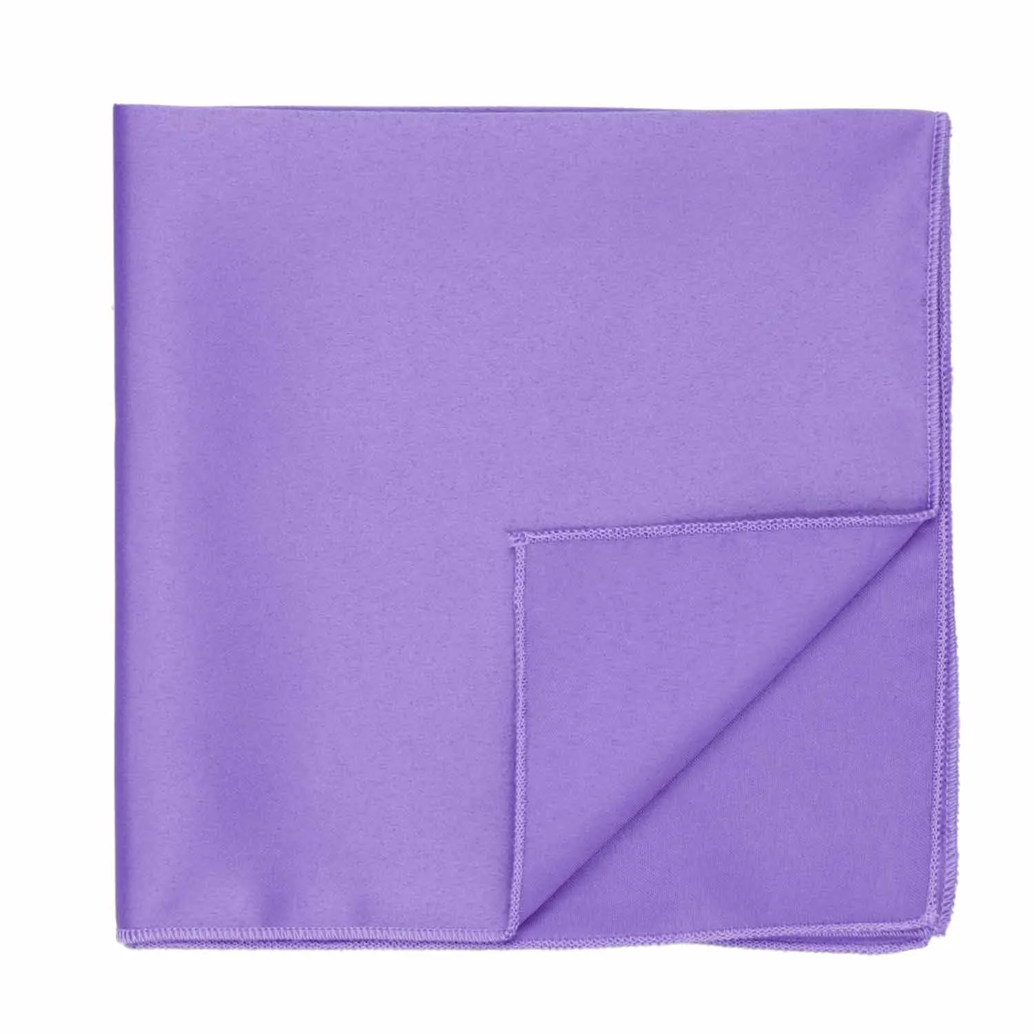 Light Purple Solid Color Pocket Square sold by TieMart product image thumbnail 2
