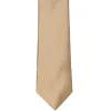 Bronze Slim Solid Color Necktie, 2.5" Width sold by TieMart
