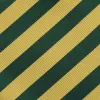 Hunter Green and Gold Formal Striped Bow Tie sold by TieMart