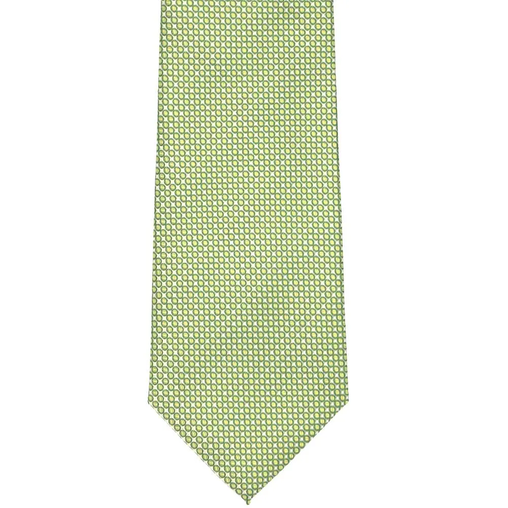 Apple Green Henry Grain Pattern Zipper Tie sold by TieMart product image thumbnail 2