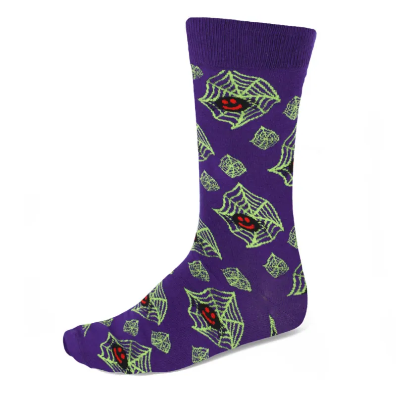Men's Spooky Spider Socks sold by TieMart