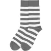 Men's Gray and White Striped Socks sold by TieMart