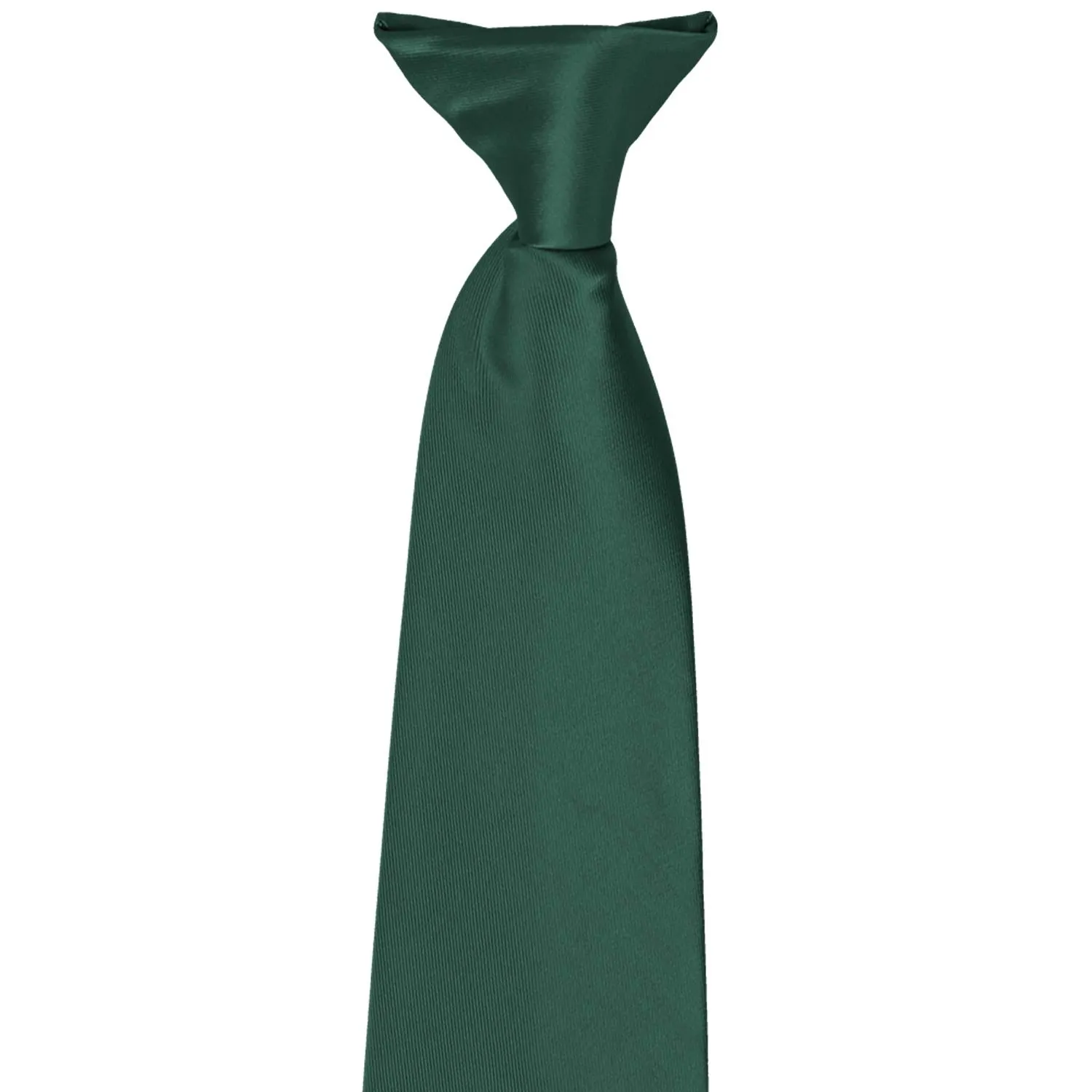Hunter Green Solid Color Clip-On Tie sold by TieMart product image thumbnail 2