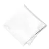 White Premium Pocket Square sold by TieMart