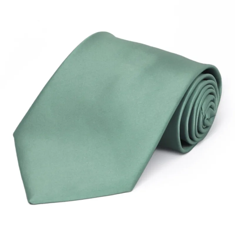 Eucalyptus Premium Solid Color Necktie sold by TieMart