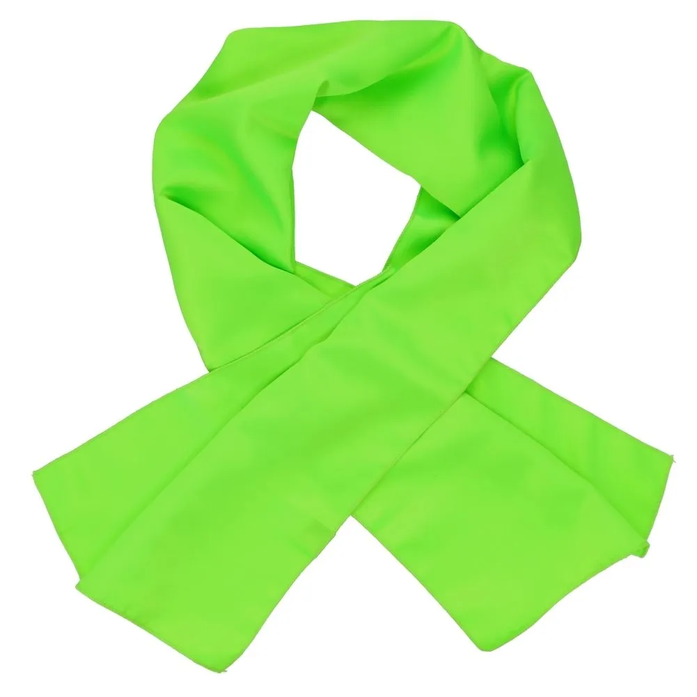 Hot Lime Green Solid Color Scarf sold by TieMart product image thumbnail 2
