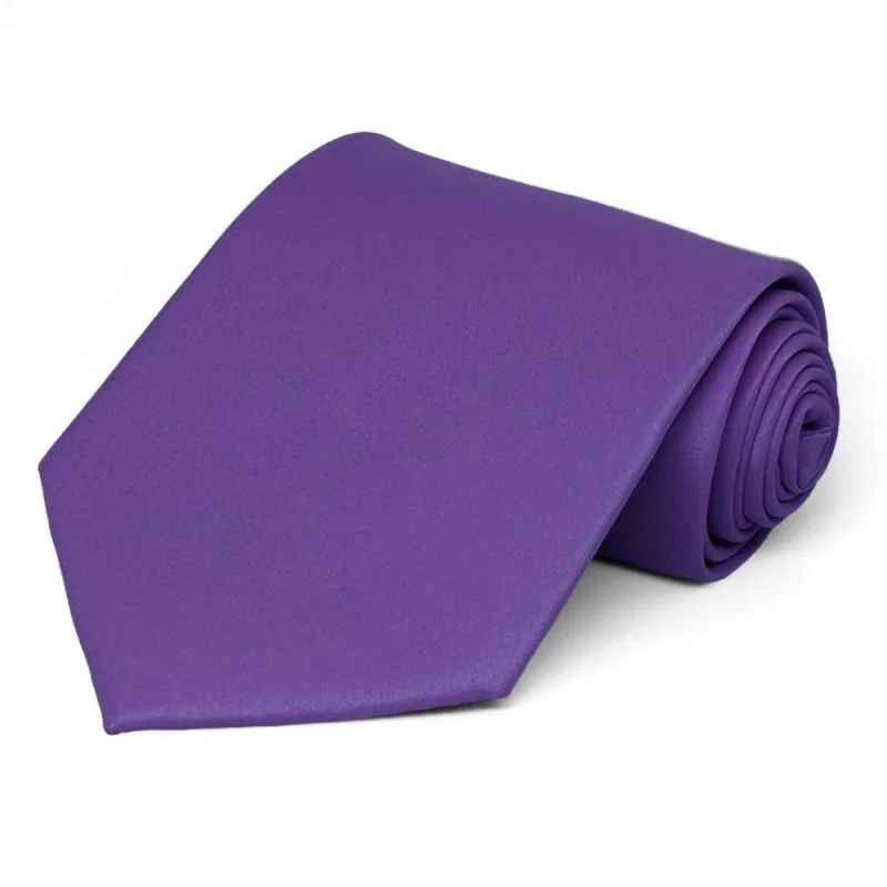 Medium Purple Solid Color Necktie sold by TieMart