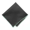 Seafoam Tipped Black Pocket Square sold by TieMart