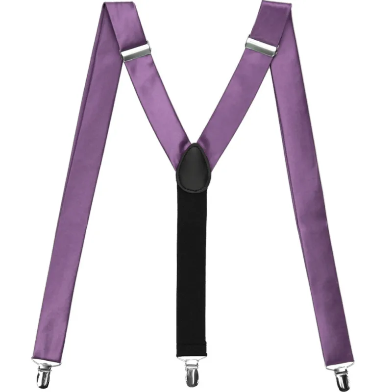 Wisteria Purple Premium Suspenders sold by TieMart