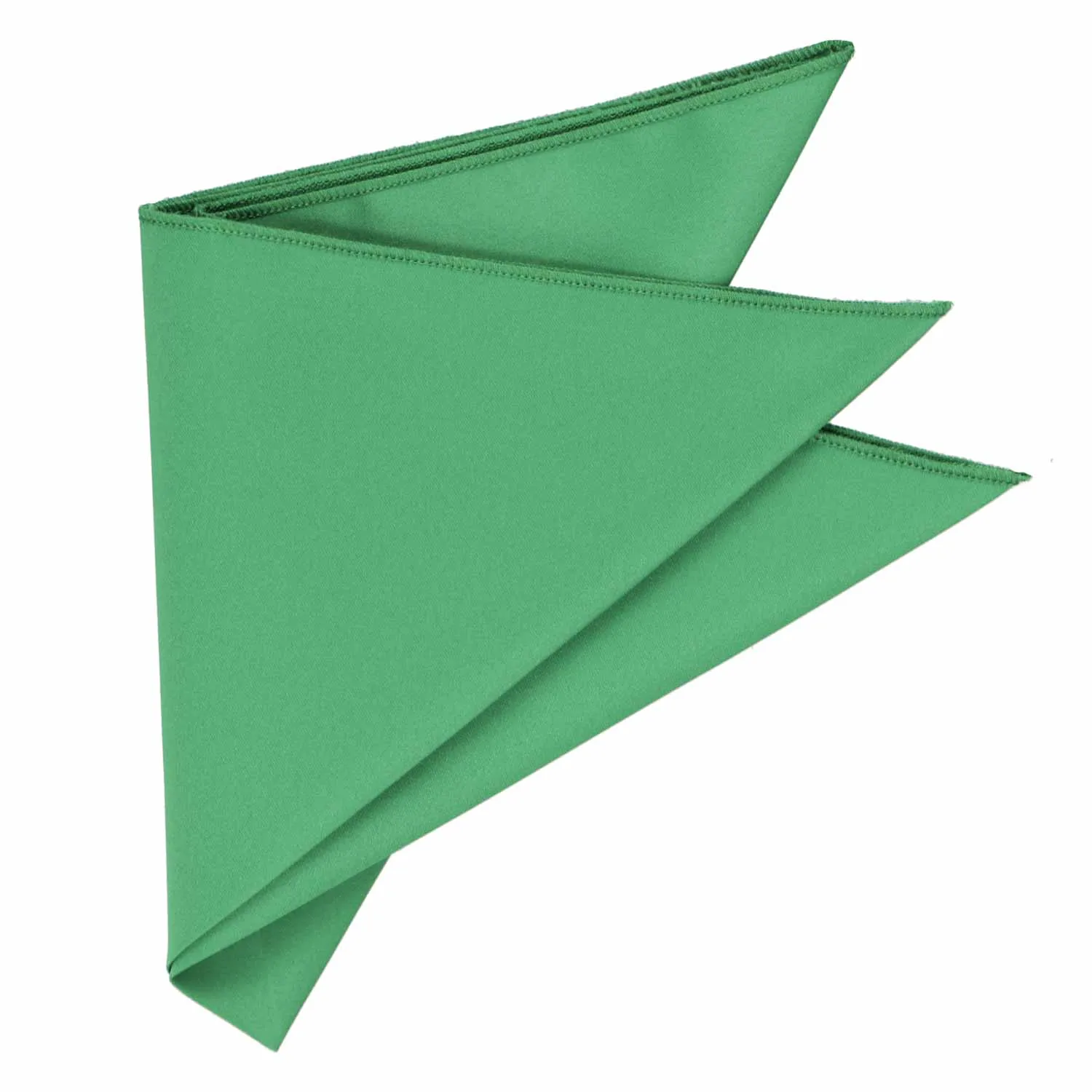 Emerald Green Solid Color Pocket Square sold by TieMart product image thumbnail 3