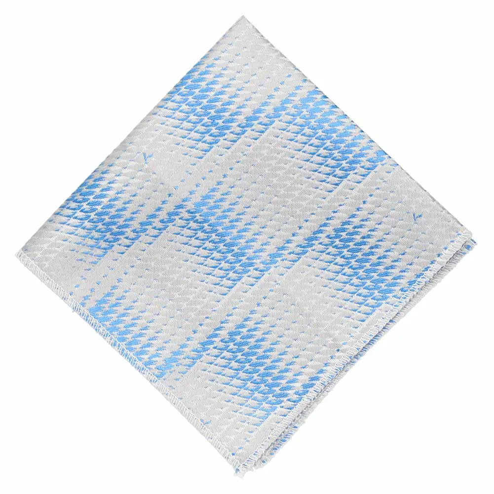 Cornflower Blue Downey Geometric Necktie sold by TieMart product image thumbnail 5