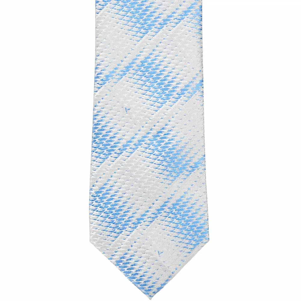 Cornflower Blue Downey Geometric Necktie sold by TieMart product image thumbnail 2