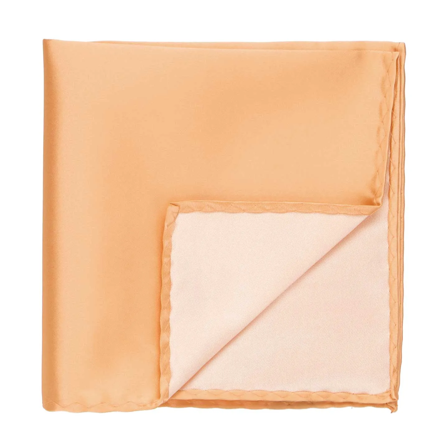 Peach Premium Pocket Square sold by TieMart product image thumbnail 2