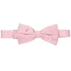 Carnation Pink Band Collar Bow Tie sold by TieMart