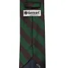 Hunter Green and Brown Striped Tie sold by TieMart