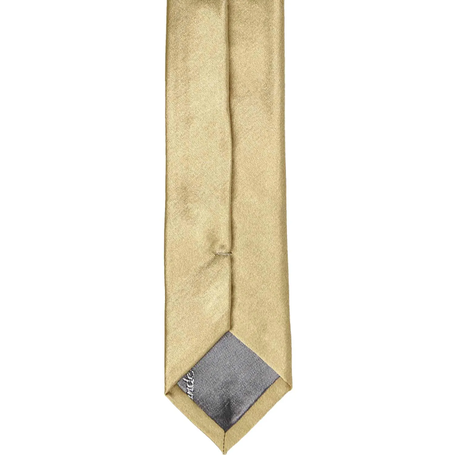 Sparkling Champagne Skinny Solid Color Necktie, 2" Width sold by TieMart product image thumbnail 4