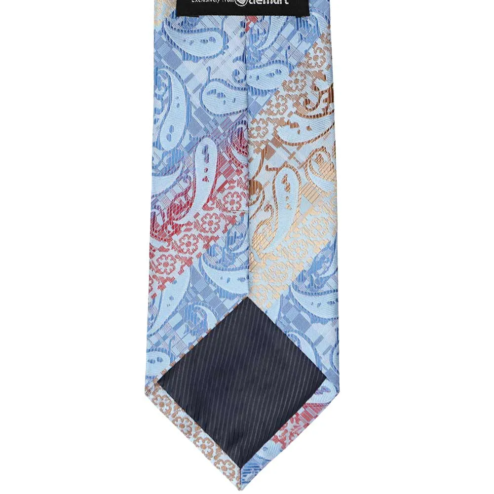 Red Vernon Paisley Necktie sold by TieMart product image thumbnail 3