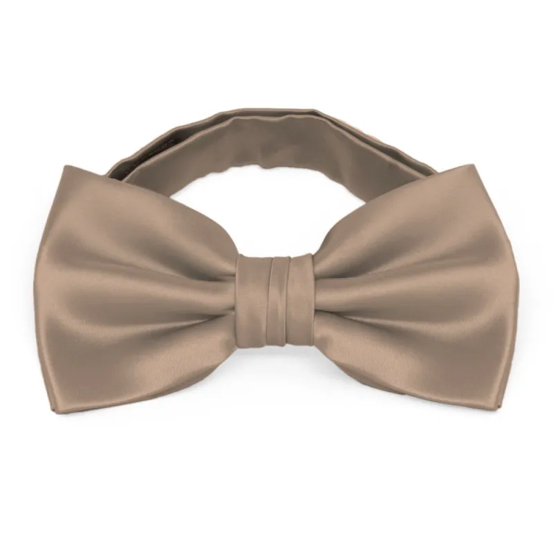 Latte Premium Bow Tie sold by TieMart