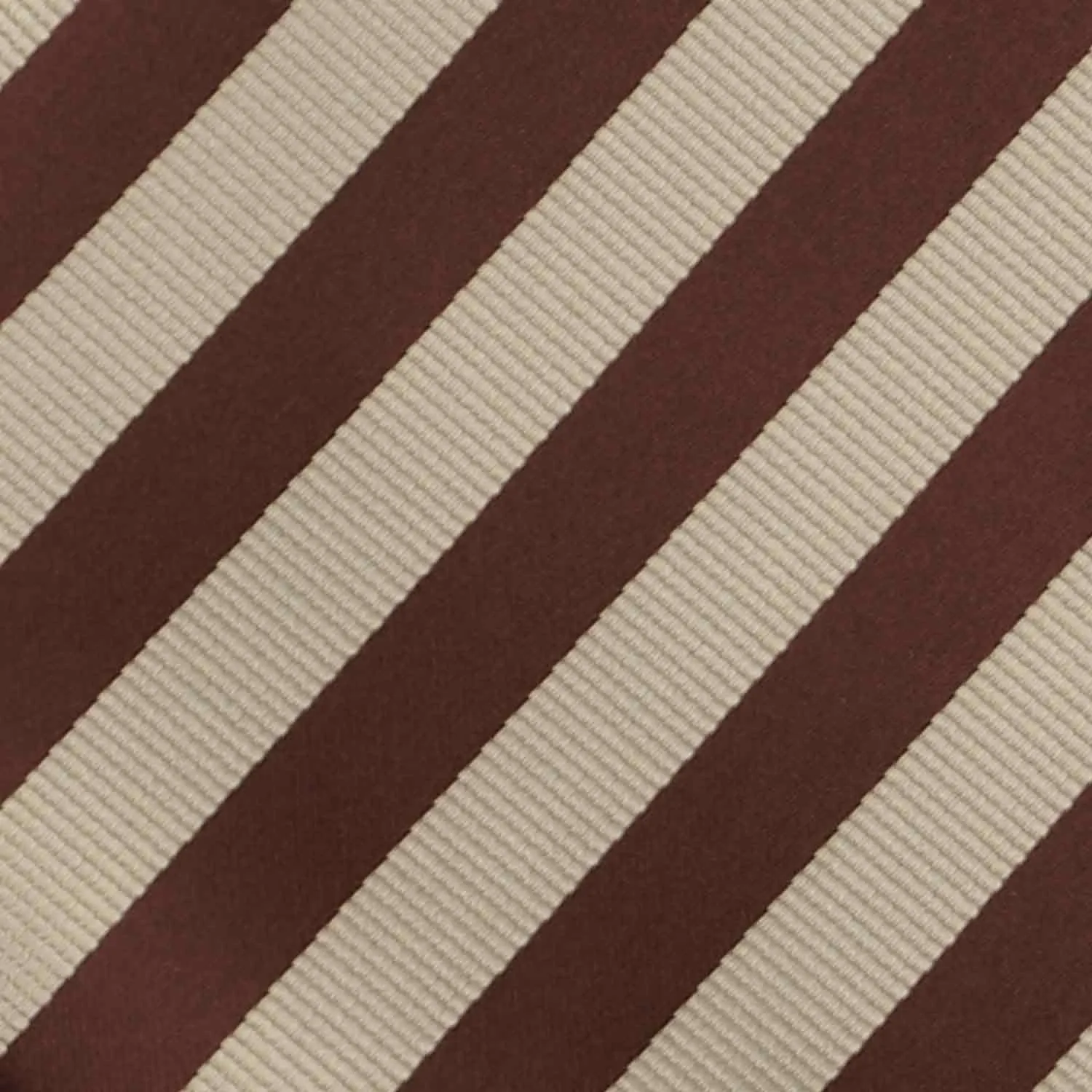 Brown and Beige Formal Striped Bow Tie sold by TieMart product image thumbnail 4